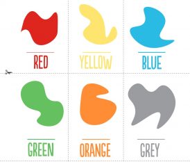 Carte flash mémoire couleurs anglais